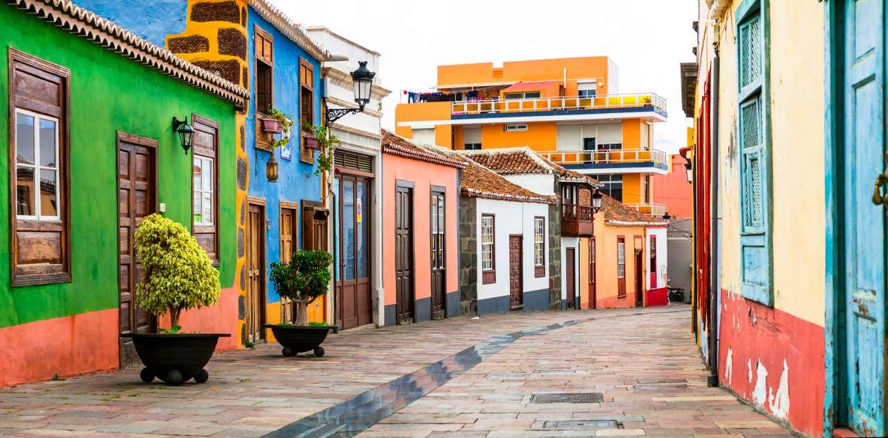 Centre historique de Los Llanos de Aridane, avec des maisons colorées