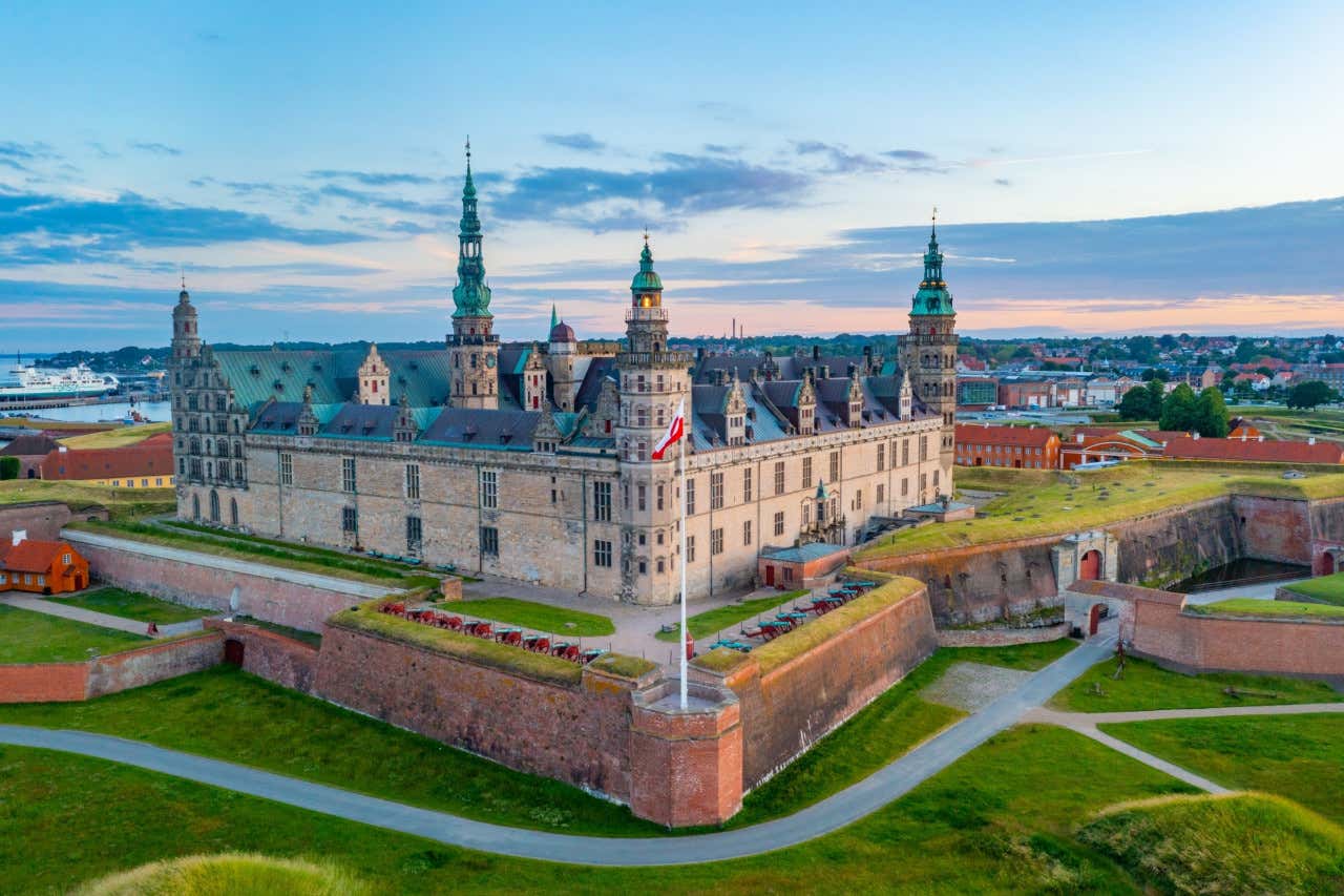 Vista panorâmica do Castelo de Kronborg