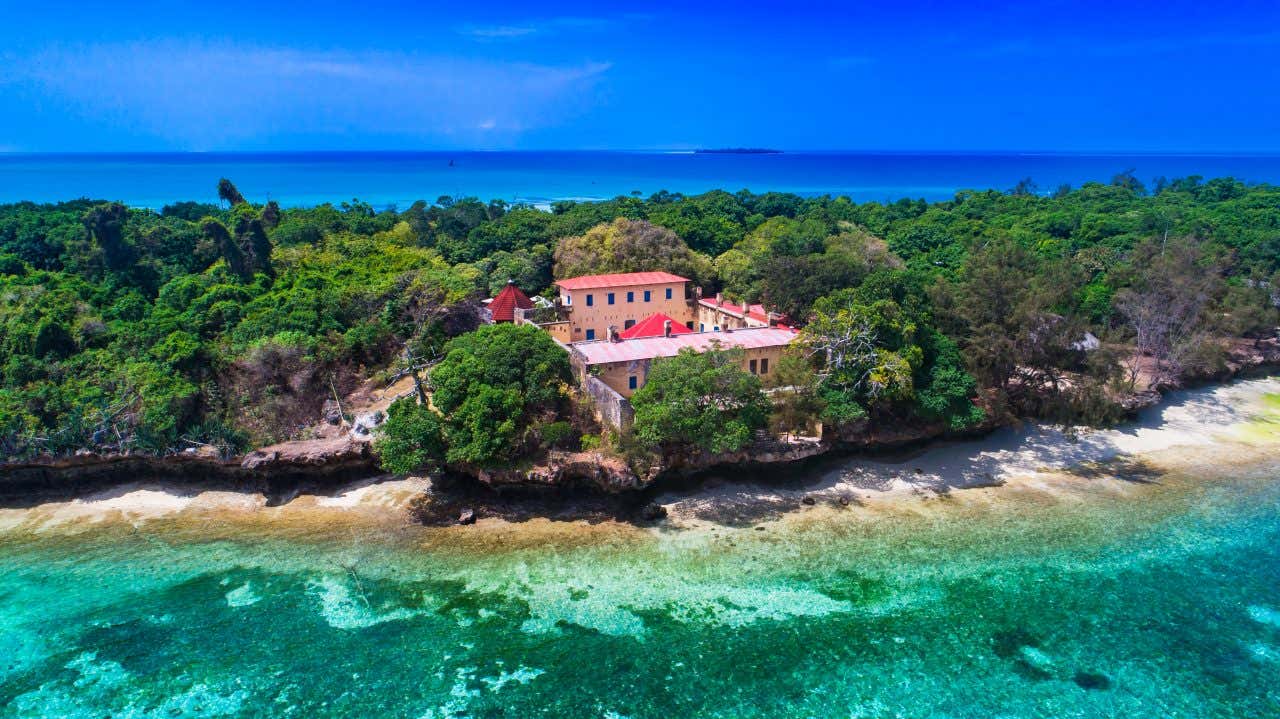 Vue sur Prison Island, une visite à faire à Zanzibar