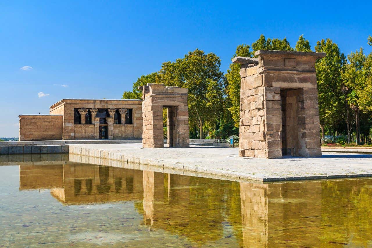 Le Templo de Debod, un endroit idéal où voir le coucher du soleil à Madrid
