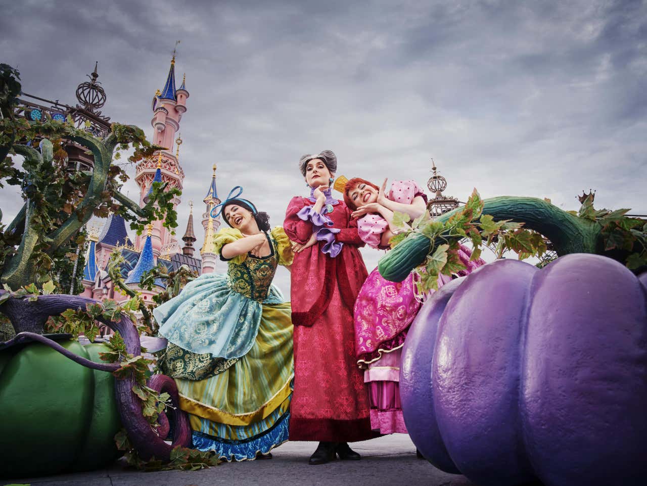 Princesas Disney durante o Desfile de Halloween
