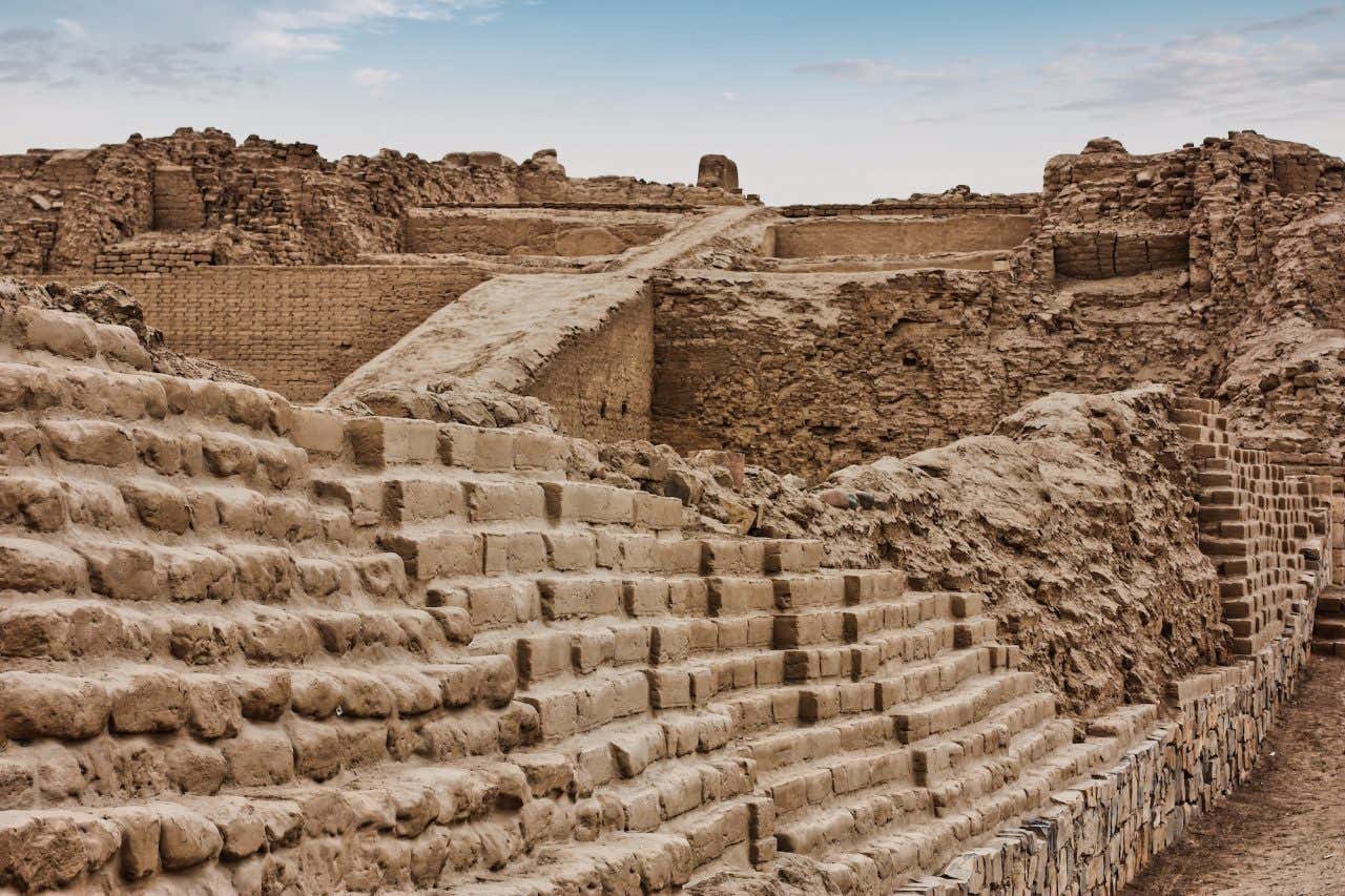 Sítio arqueológico de Pachacamac, repleto de vestígios dos povos que habitaram Lima
