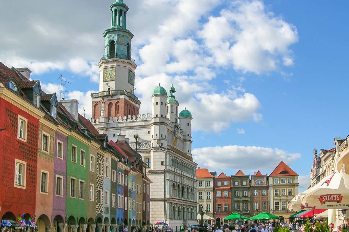 La plaza mayor que antiguamente era el centro de Poznan