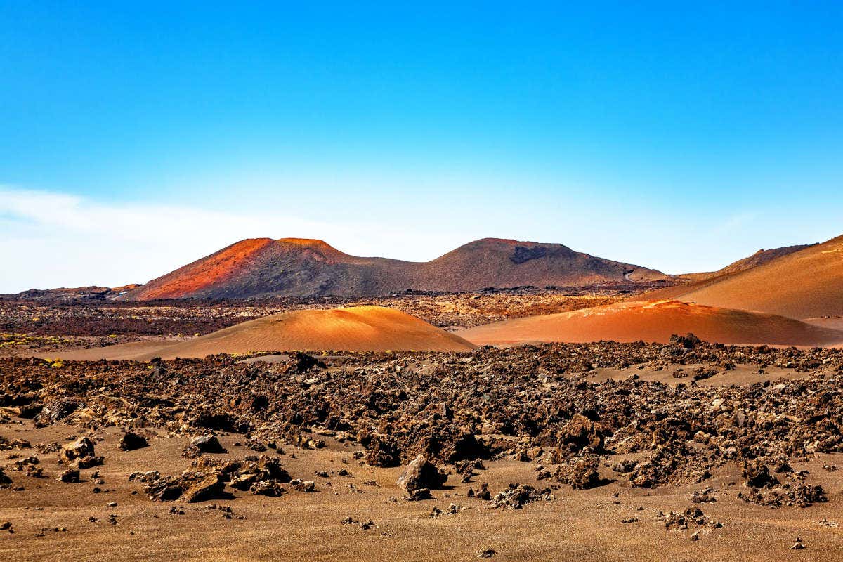 Paisajes volcánicos del Parque Nacional de Timanfaya