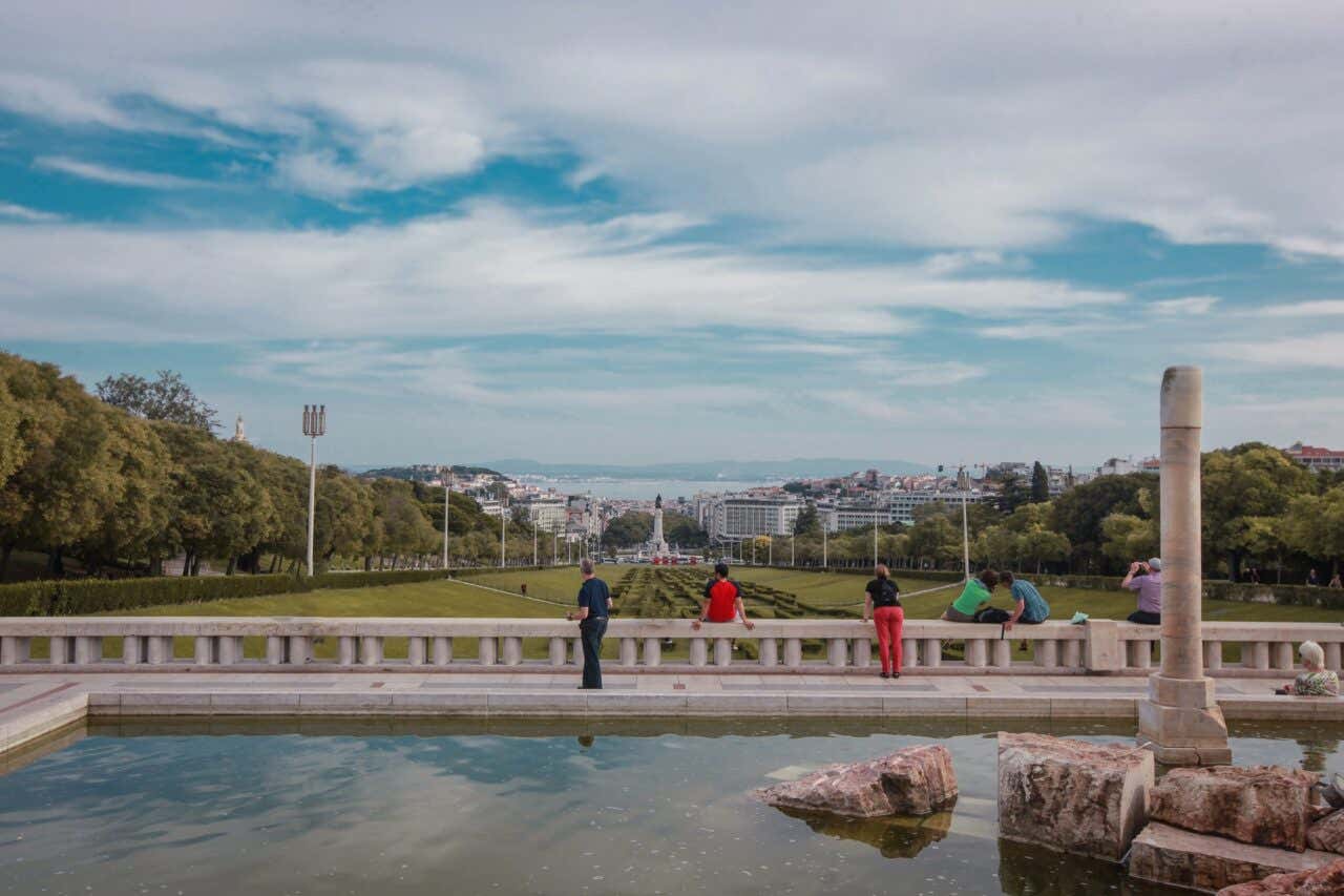 Um dos mirantes do Parque Eduardo VII, em Lisboa