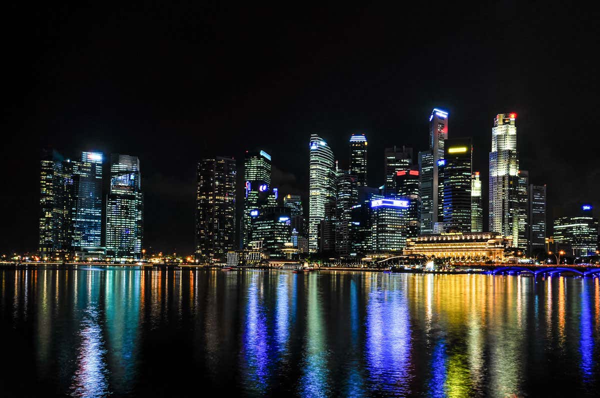 Los rascacielos de Singapur, todo un espectáculo visual.