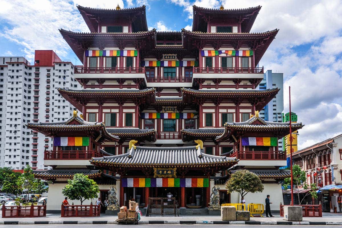 El Templo y Museo de la Reliquia del Diente de Buda, en el barrio chino.