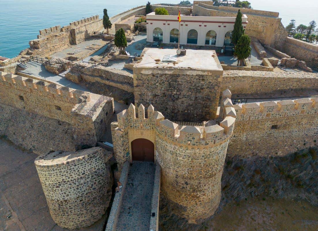 Vista aérea del Castillo de Almuñécar 