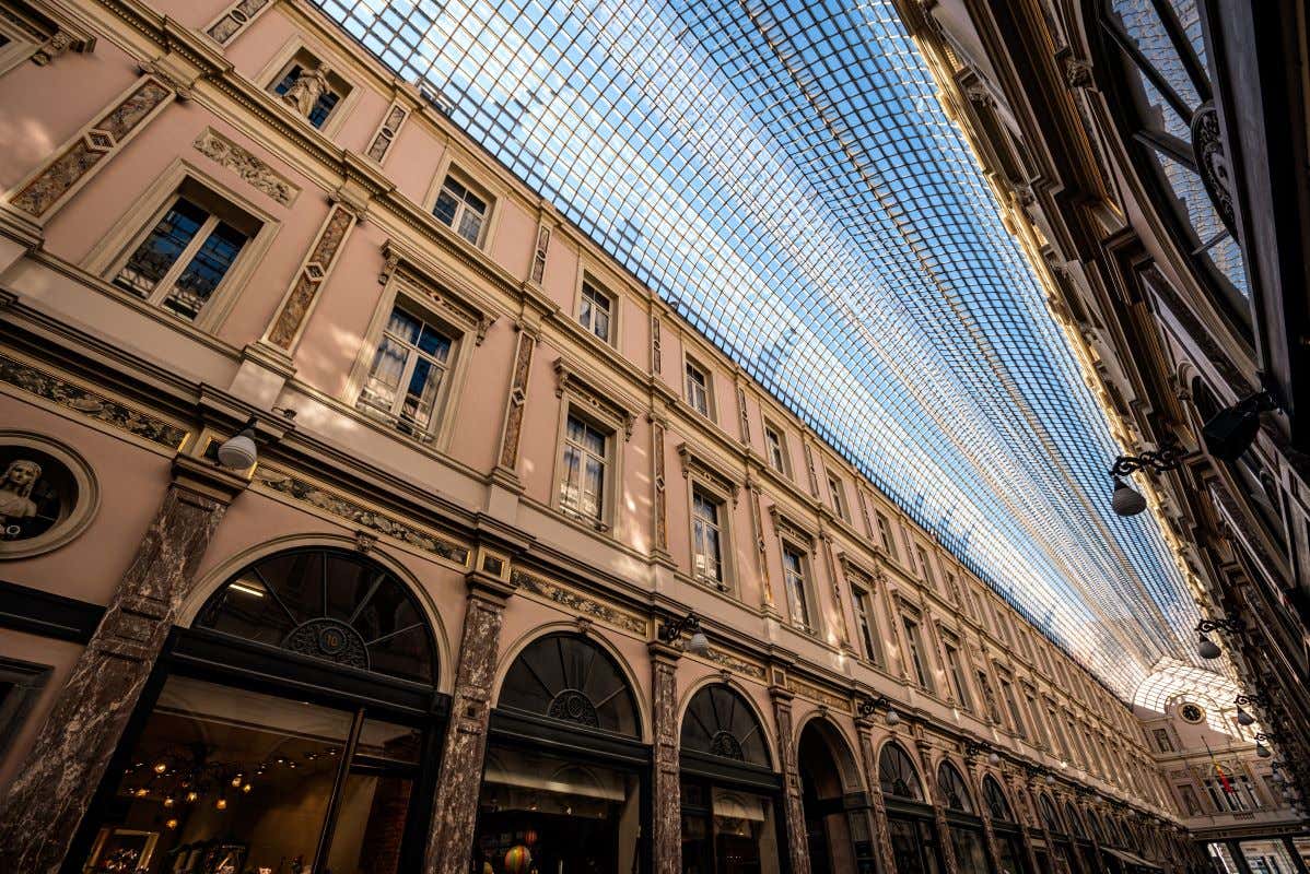 Vista del interior de las Galerías Saint-Hubert