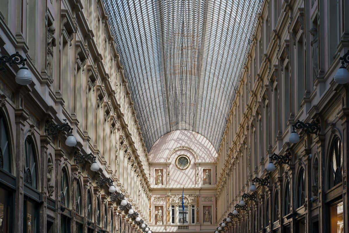 Vista del interior de las Galerías Saint-Hubert