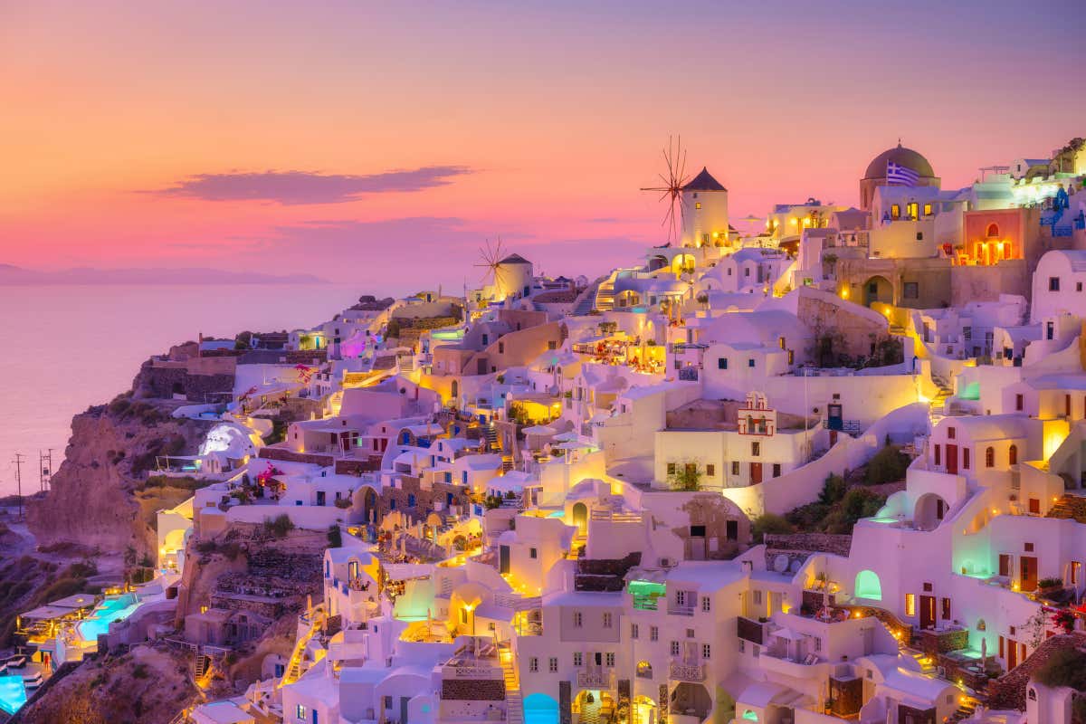 Coucher de soleil à Oia