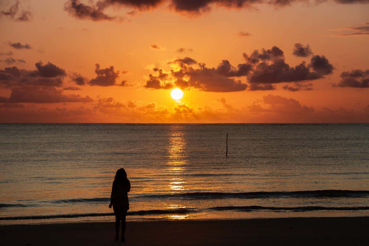 Um pôr do sol inesquecível em Maragogi