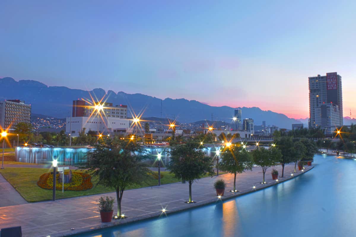 Vista panorámica de la ciudad mexicana de Monterrey, una de las sedes del Mundial 2026
