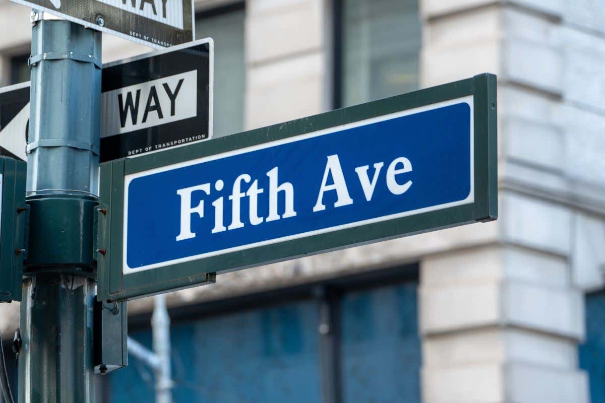 Cartel de la Quinta Avenida de Nueva York