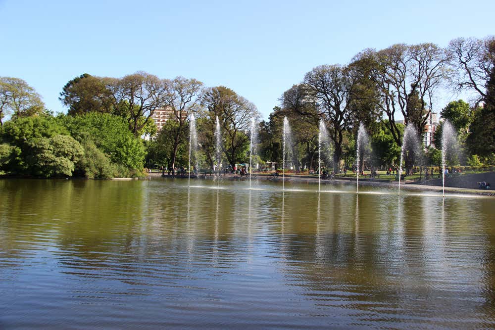 Fountain in Parque Centenario in Buenos Aires