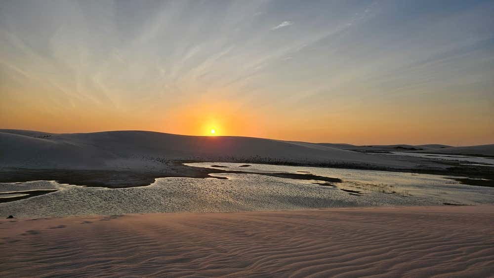 Pôr do sol nas dunas de Jericoacoara