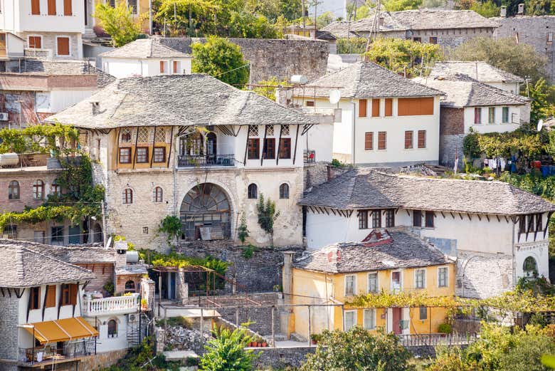 Casas tradicionales de Gjirokastra