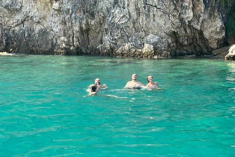 En una de las paradas durante la travesía