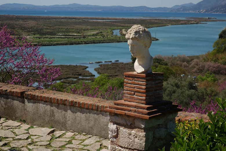 Canal Vivari, entre l'Albanie et l'île grecque de Corfou