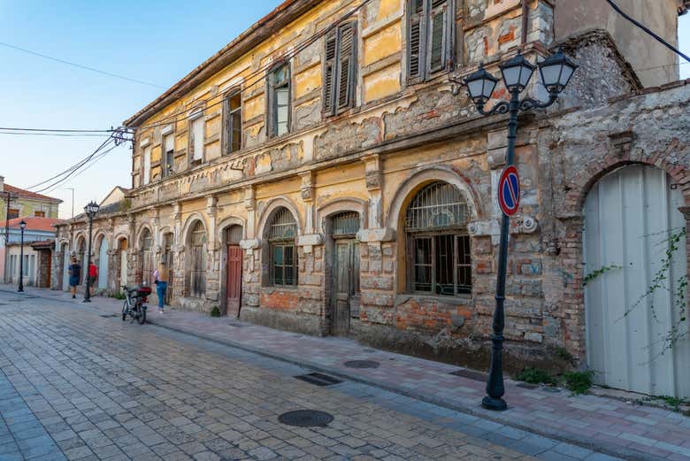 Arquitectura tradicional en el centro de Shkodra