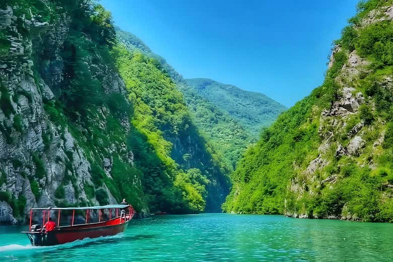 Durante el paseo en barco