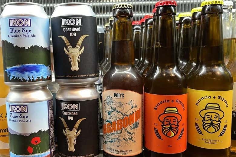 Probaréis una selección de cerveza artesanal