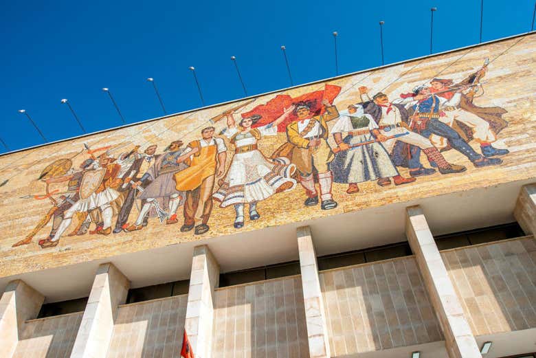 A mosaic in the National Museum of Tirana