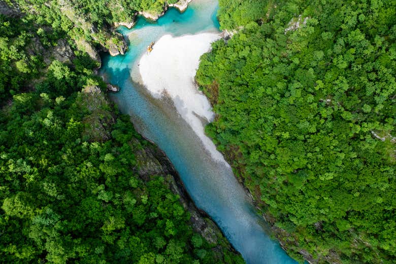 Panoramica del fiume Shala