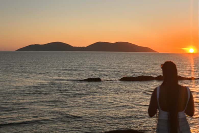 Contemplando il tramonto