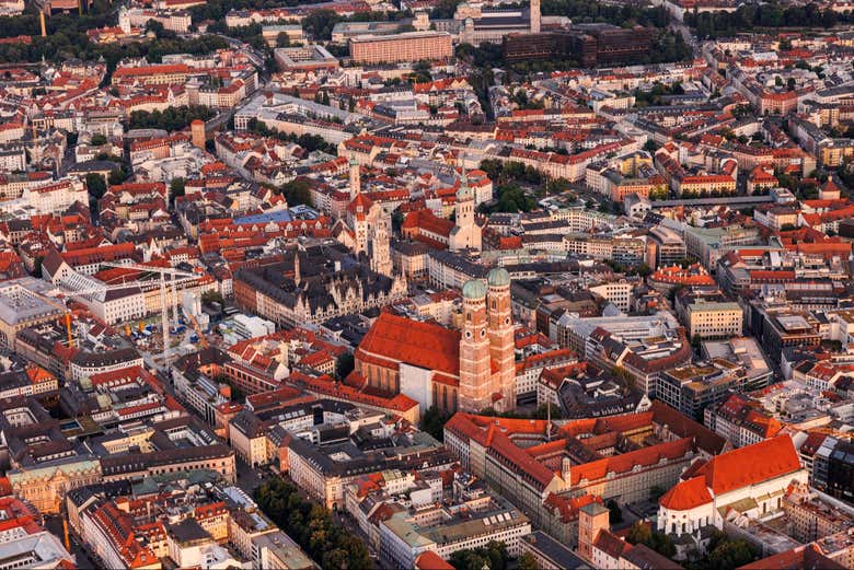 Disfrutaremos de Múnich desde el aire