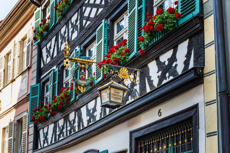 Fachada de la taberna de Schlenkerla