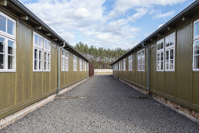 Concentration camp barracks 