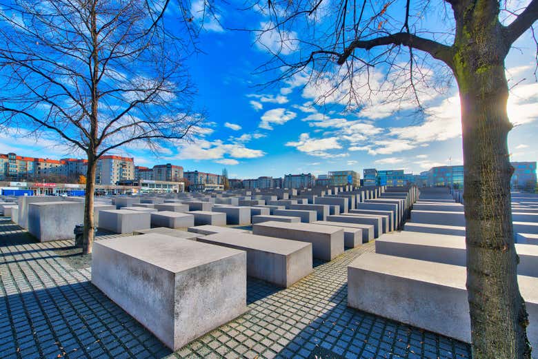 Cubos del Monumento al Holocausto situado en Berlín