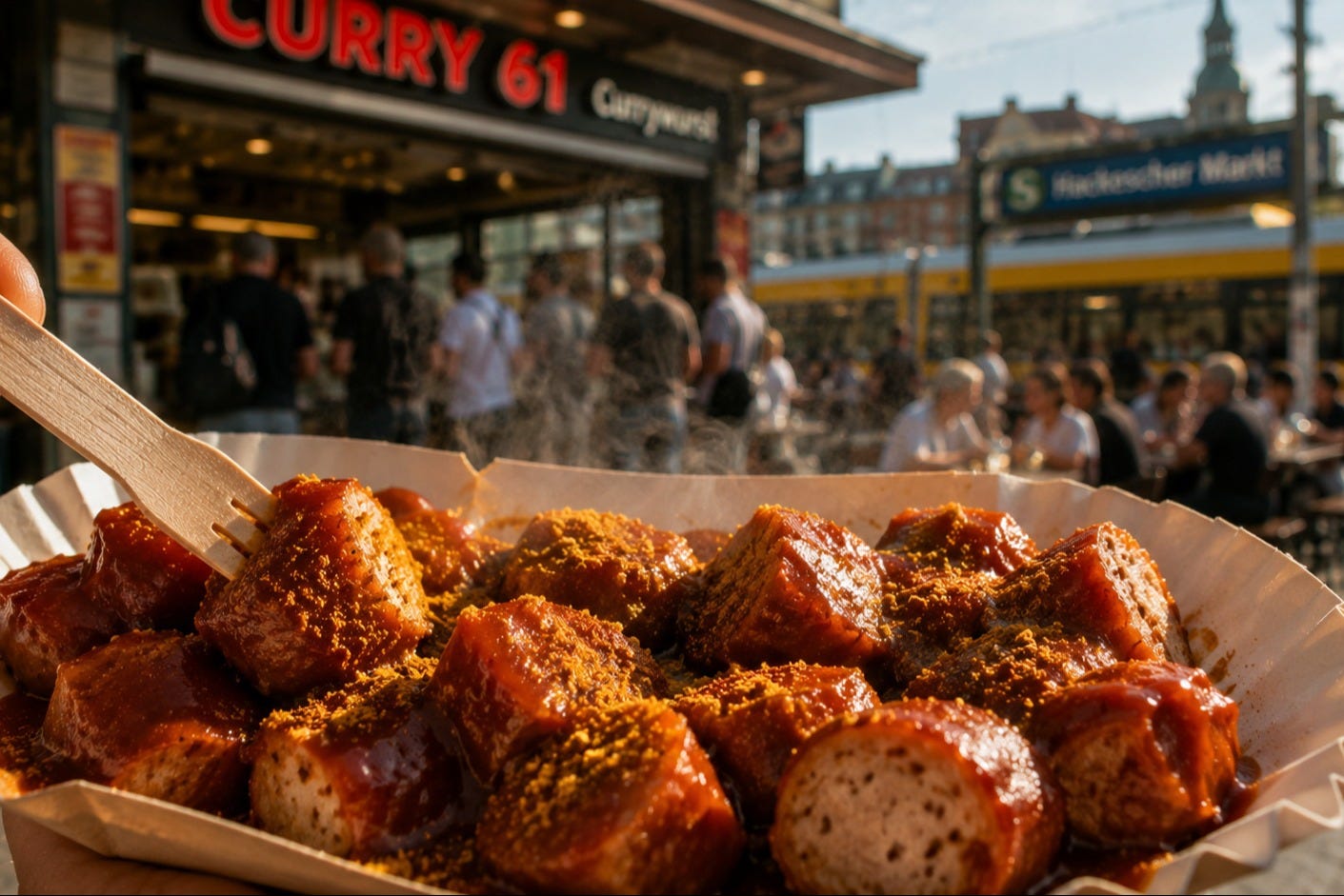 ¿Os apetece un Currywurst clásica?