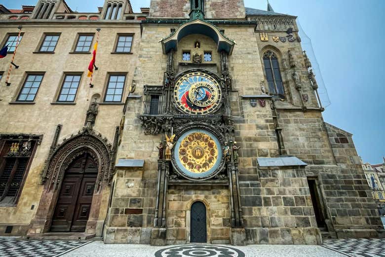 Reloj Astronómico de Praga, en la plaza de la Ciudad Vieja