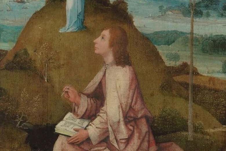 Pintura "San Juan en Patmos" de El Bosco