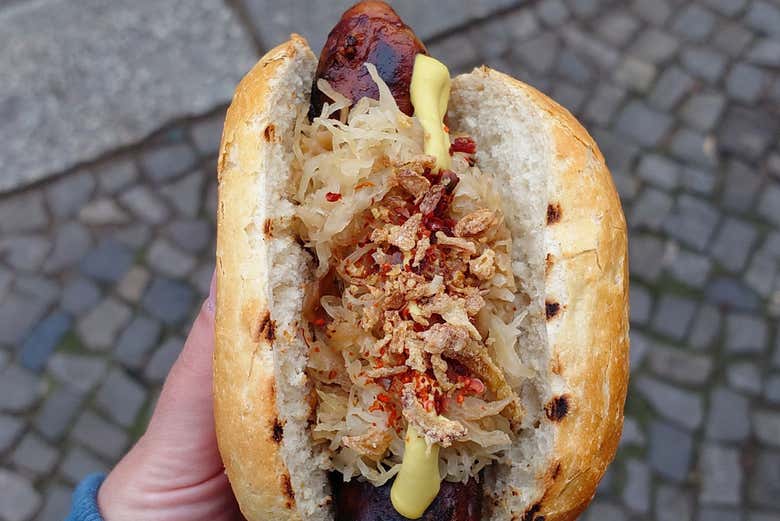 Dégustez un délicieux hot dog