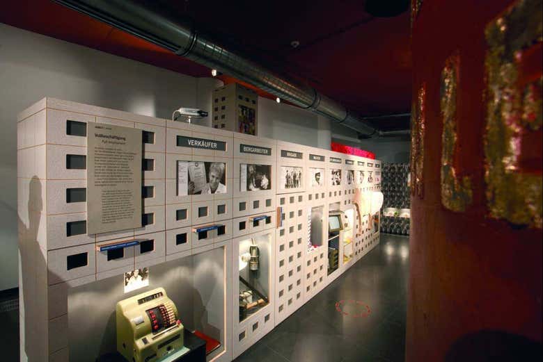 Informative panels at the DDR Museum