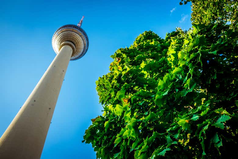 The iconic TV Tower in Berlin
