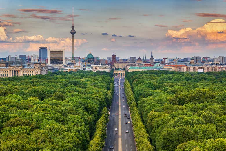 Vue sur le parc Tiergarten