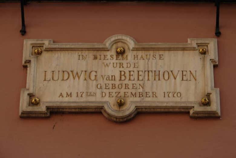 Placa comemorativa do nascimento de Beethoven