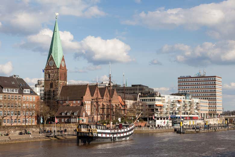 Weser River in Bremen