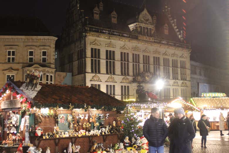 Disfrutando del free tour navideño por Bremen