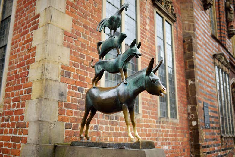 Estatua de los músicos de Bremen