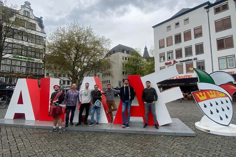Posando con el famosos grito de Kölle Alaaf