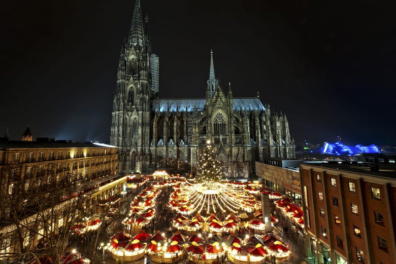 Catedral de Colonia en Navidad