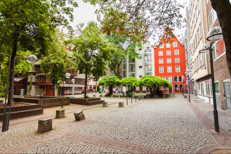 Ruas do centro histórico de Colônia