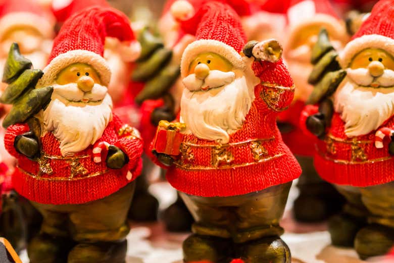 Objetos típicos de los mercadillos de Navidad