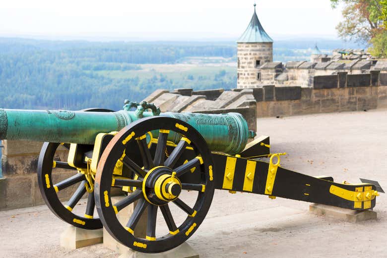 Cañón de la fortaleza de Königstein