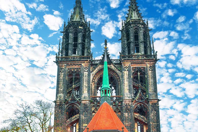 Contemplando la catedral de Meissen